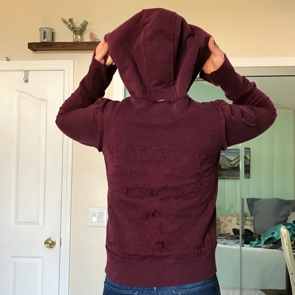 Billabong wine embroidered zip up jacket - Picture 8 of 8